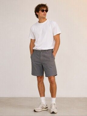 Kavu Canvas Shorts Mens  (Tag‎ 34)  9" Inseam Work Utility Outdoors Olive Grey